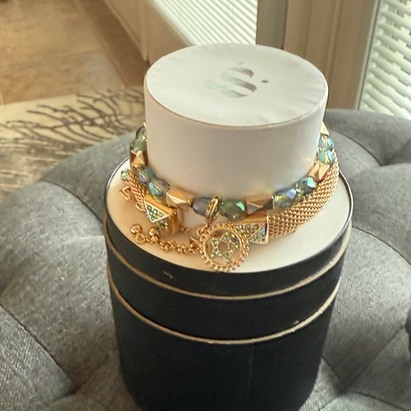 Bomb party Gold and Green Beaded Bracelets Halloween stacks 2025 - Picture 1 of 7